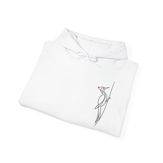 Pileated Woodpecker One Line Hoodie