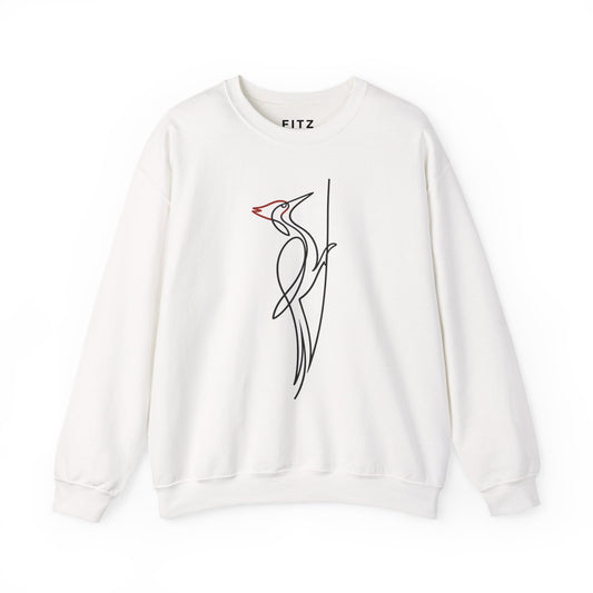 Pileated Woodpecker One Line Sweatshirt