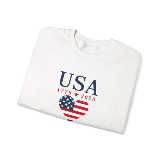 USA Heart Flag Sweatshirt