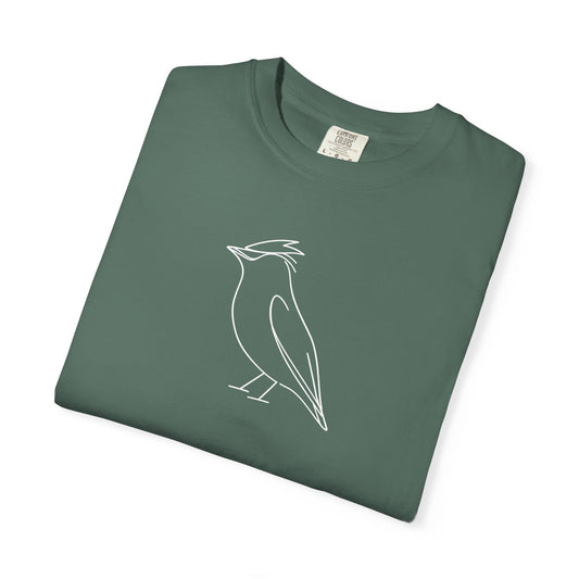 Cedar Waxwing Line T-Shirt - Heavyweight Comfort Colors