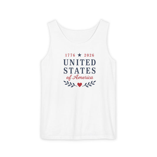 United States of America Tank Top - Heavyweight Comfort Colors