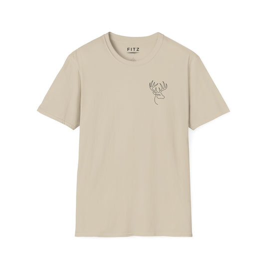 White-tailed One Line T-Shirt - Back Print