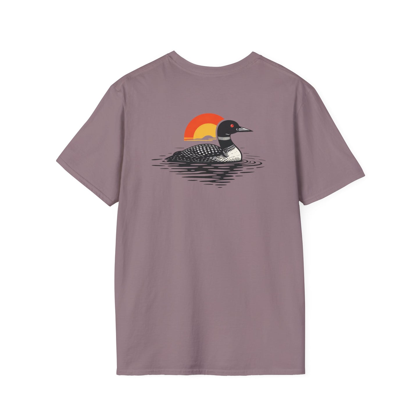 Loon at Sunset T-Shirt - Back Print