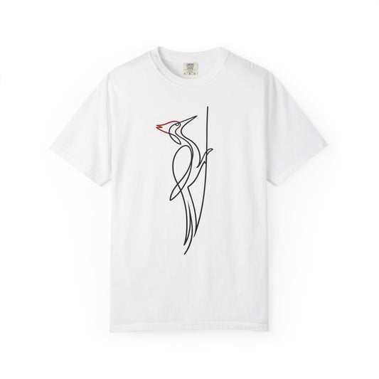 Pileated Woodpecker One Line T-Shirt - Heavyweight Comfort Colors