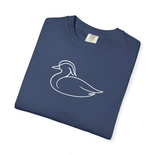 Wood Duck One Line T-Shirt - Heavyweight Comfort Colors