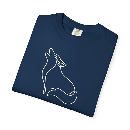 Wolf One Line T-Shirt - Heavyweight Comfort Colors