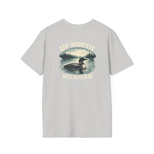 Loon Up North Michigan T-Shirt - Back Print