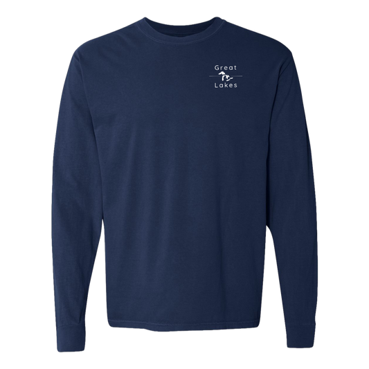 Great Lakes Long Sleeve T-Shirt Back Print - Comfort Colors
