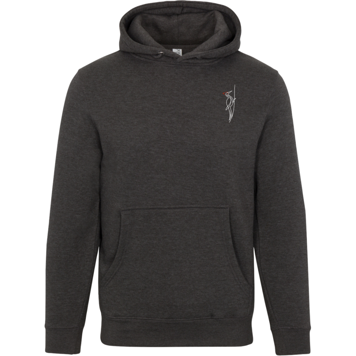 Pileated Woodpecker One-Line Hoodie Back Print
