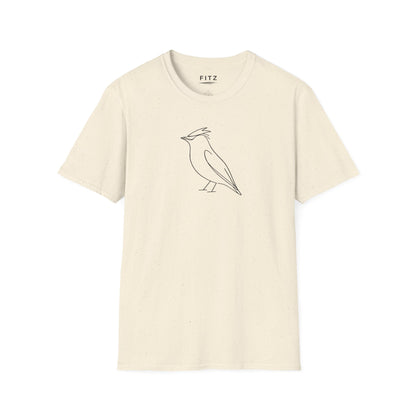 Cedar Waxwing Line T-Shirt
