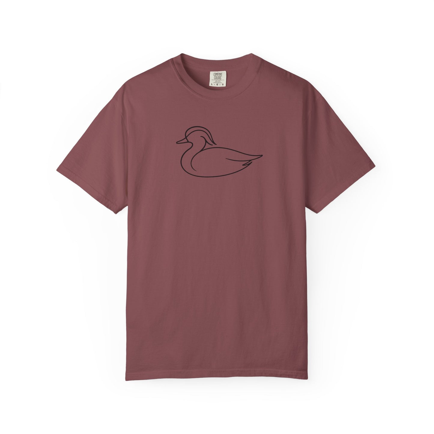Wood Duck One Line T-Shirt - Heavyweight Comfort Colors