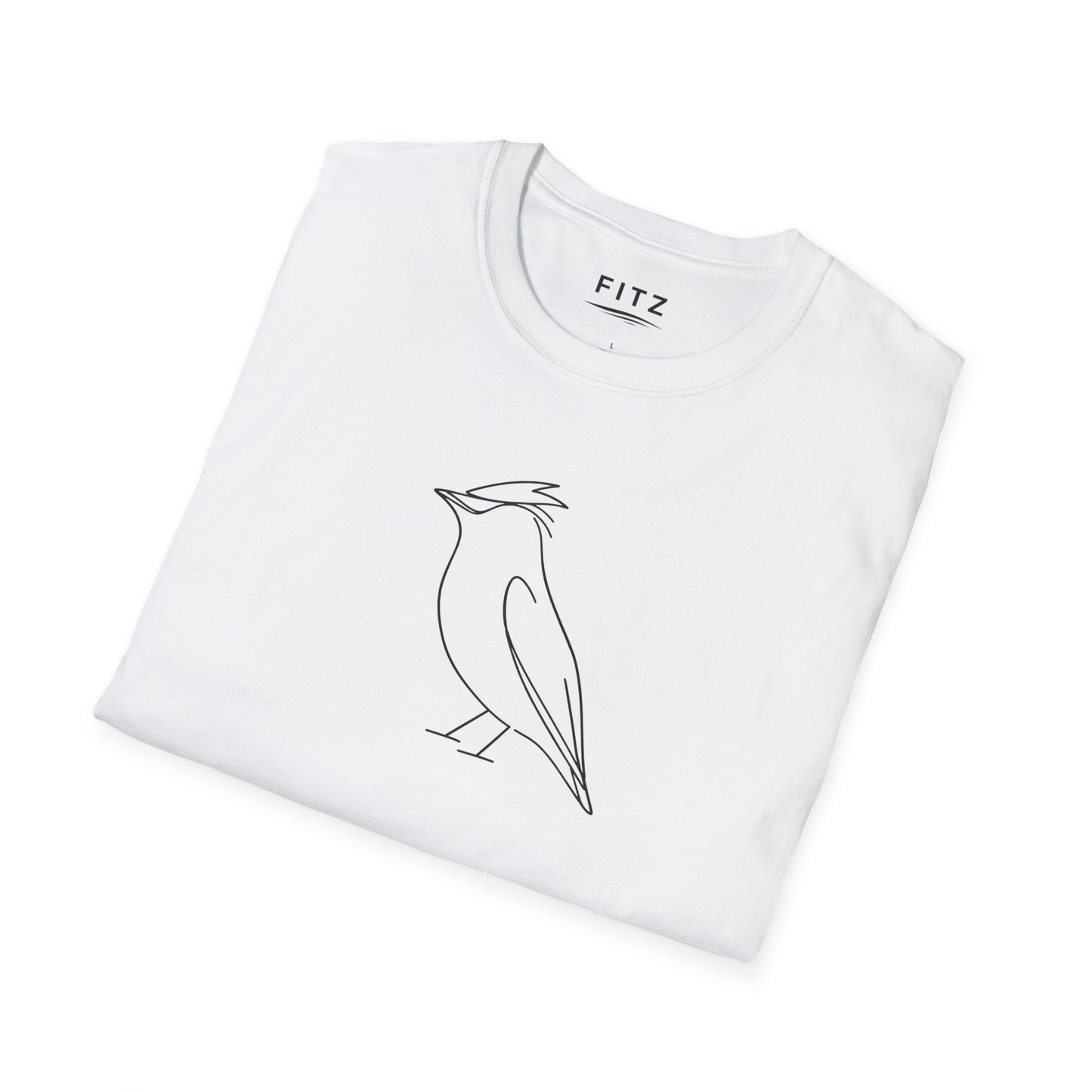 Cedar Waxwing Line T-Shirt
