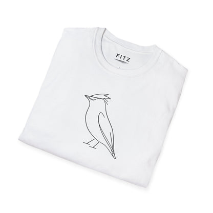 Cedar Waxwing Line T-Shirt