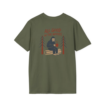 All Good in the Woods T-Shirt - Back Print