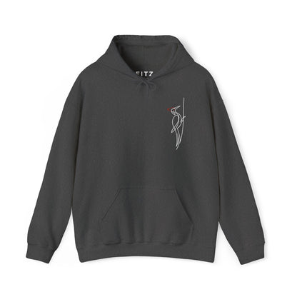 Pileated Woodpecker One Line Hoodie