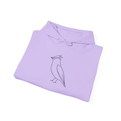 Cedar Waxwing Line Hoodie