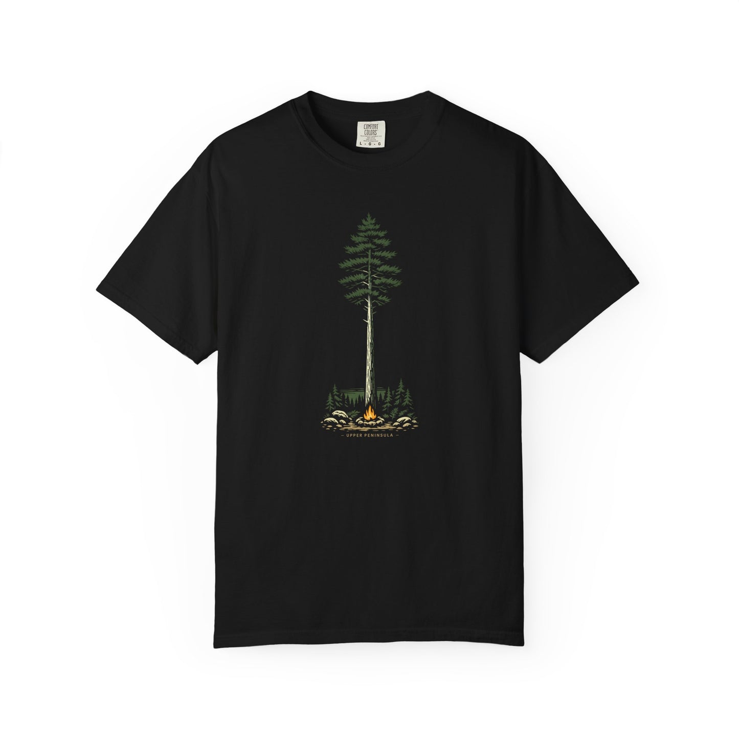 Upper Peninsula Campfire T-Shirt - Heavyweight Comfort Colors
