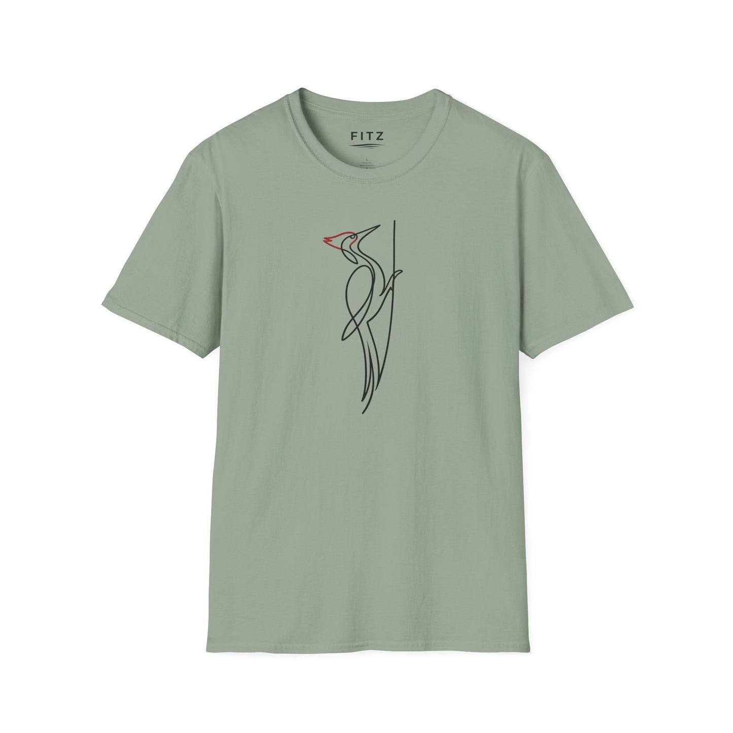 Pileated Woodpecker One Line T-Shirt