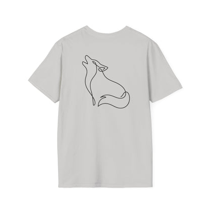 Wolf One Line T-Shirt - Back Print