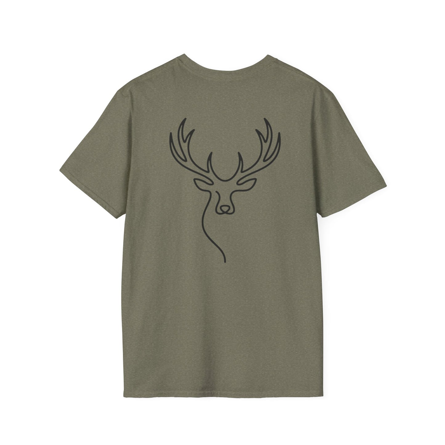 Elk One Line T-Shirt - Back Print