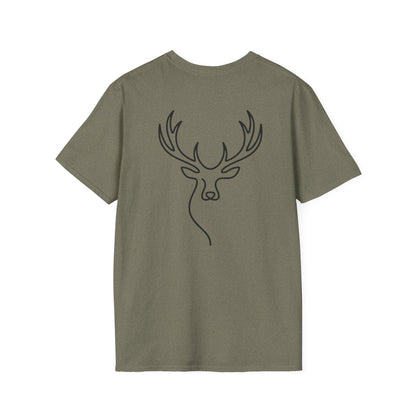 Elk One Line T-Shirt - Back Print