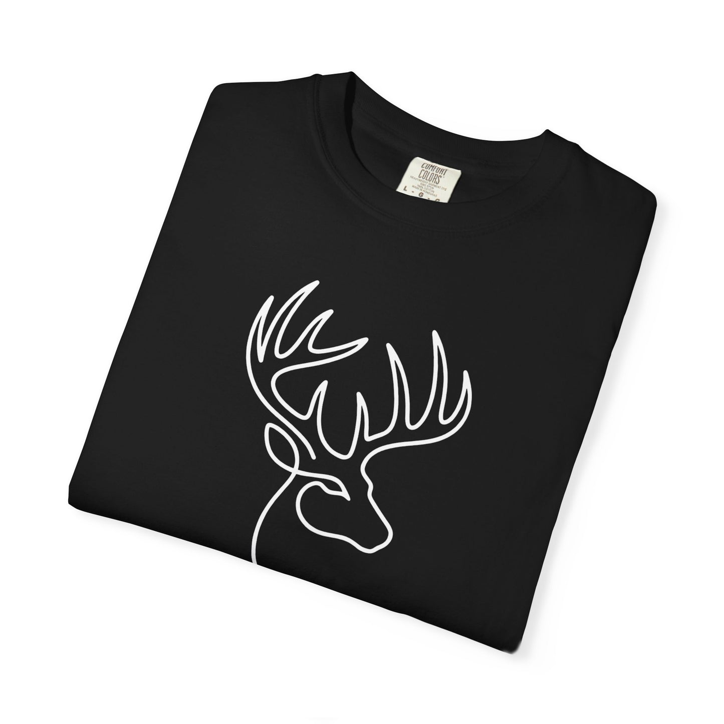 White-tailed One Line T-Shirt - Heavyweight Comfort Colors