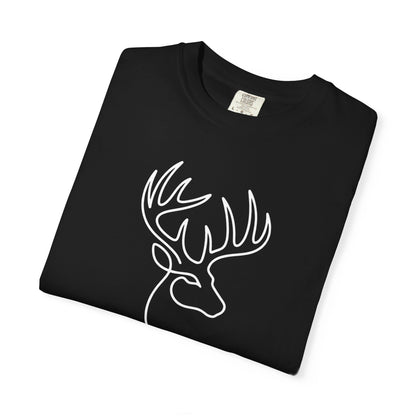 White-tailed One Line T-Shirt - Heavyweight Comfort Colors