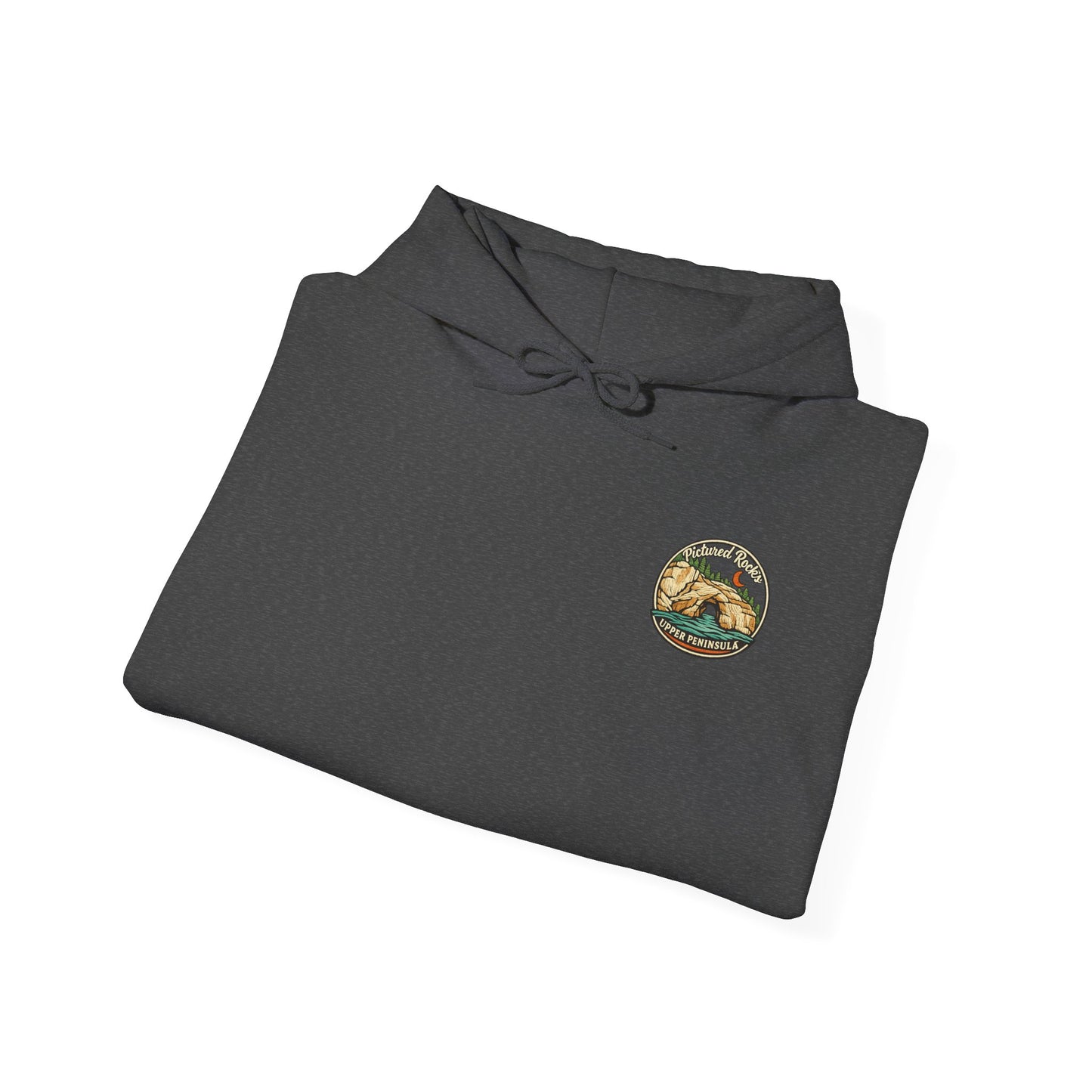 Pictured Rocks Lover's Leap Hoodie - Back Print