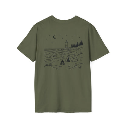 Beach Camping T-Shirt - Back Print