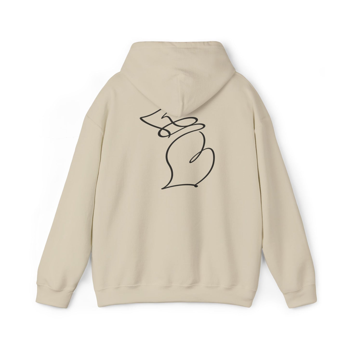 Michigan One Line Hoodie - Back Print