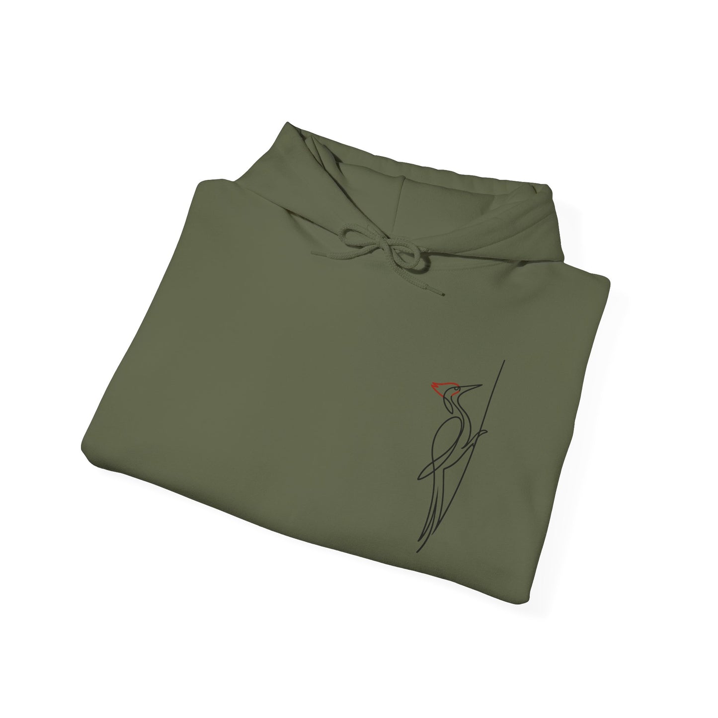 Pileated Woodpecker One Line Hoodie