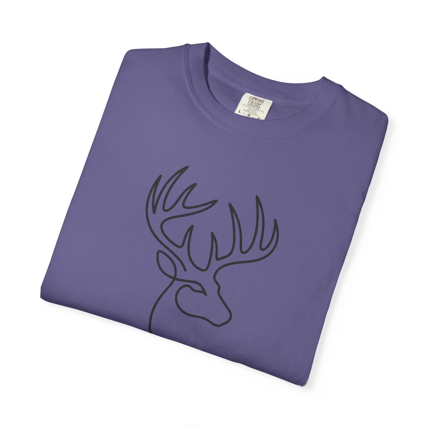 White-tailed One Line T-Shirt - Heavyweight Comfort Colors