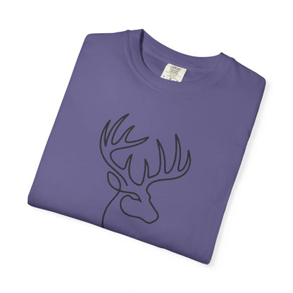 White-tailed One Line T-Shirt - Heavyweight Comfort Colors
