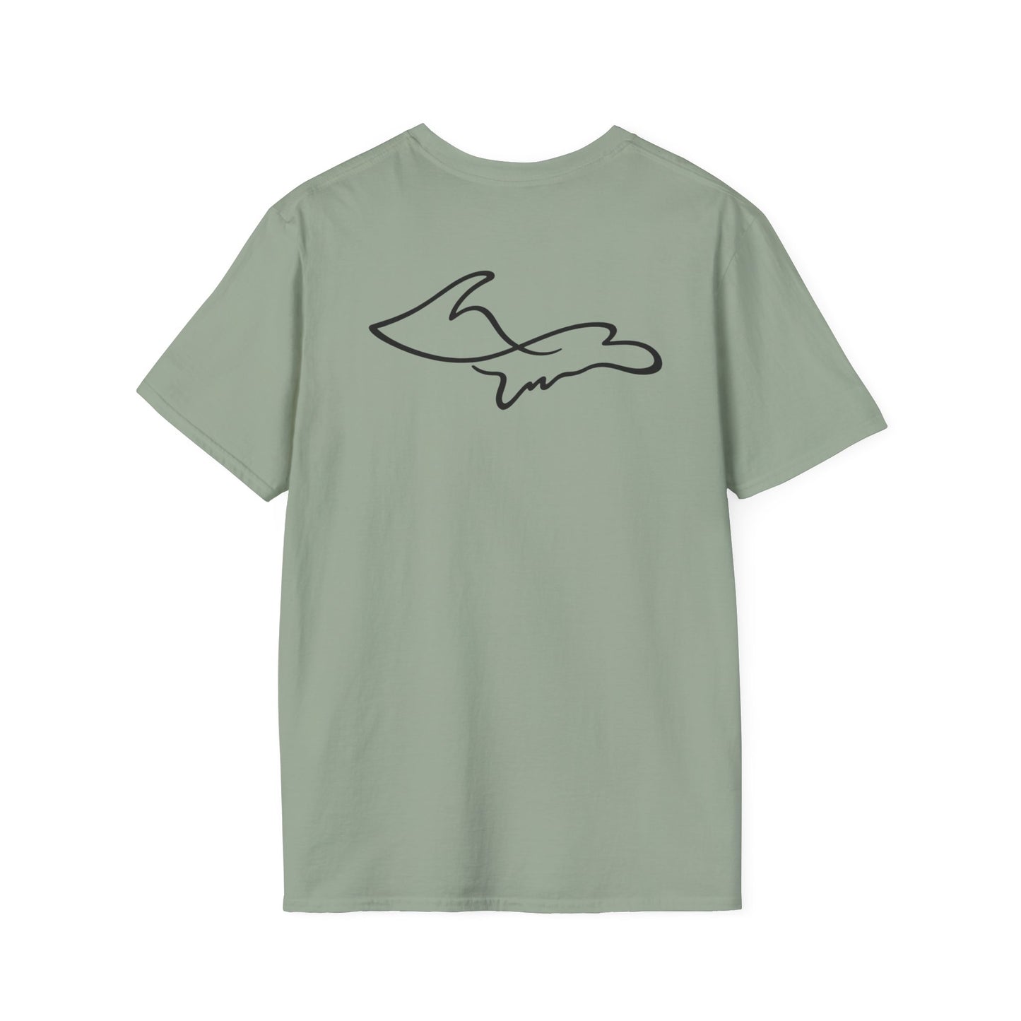 Upper Peninsula One Line T-Shirt - Back Print