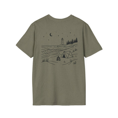 Beach Camping T-Shirt - Back Print
