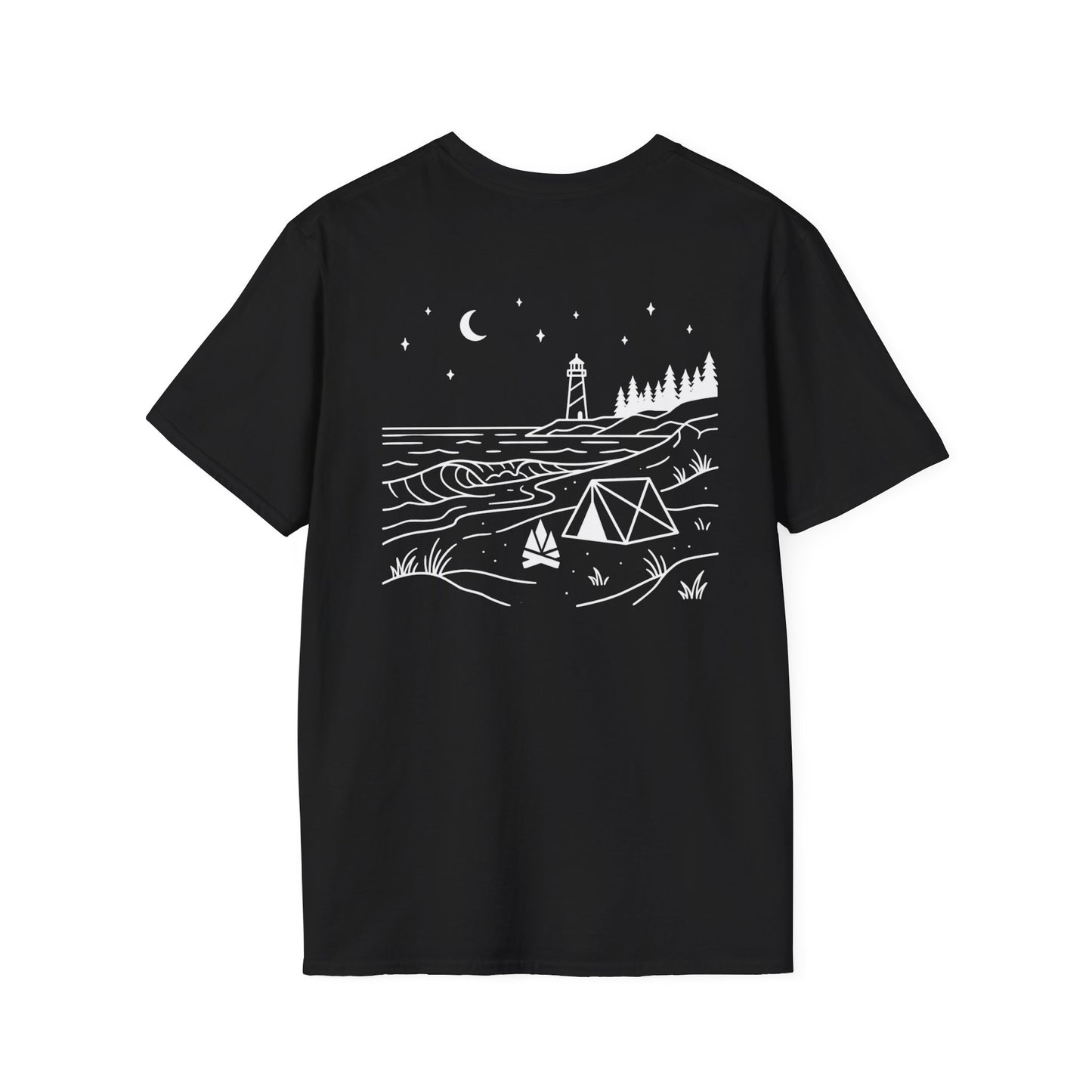 Beach Camping T-Shirt - Back Print