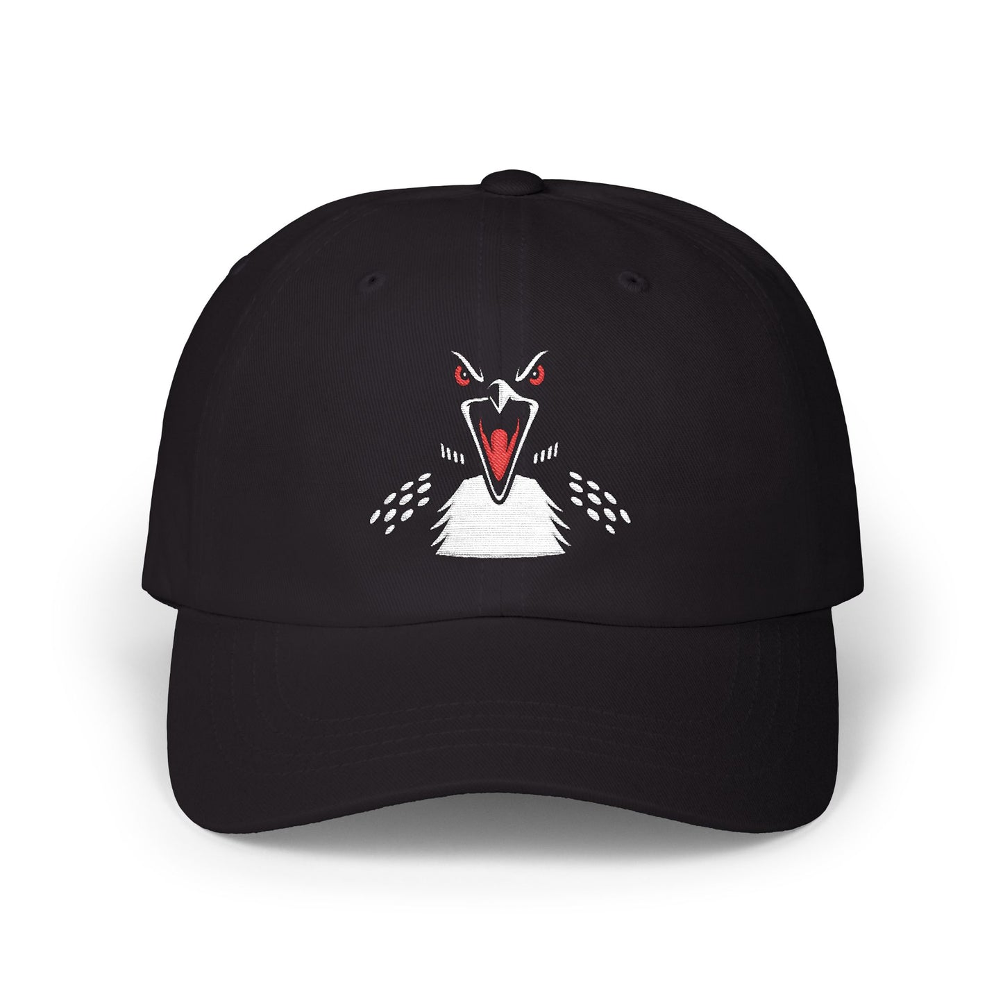 Angry Loon Head Embroidered Dad Cap