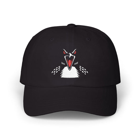 Angry Loon Head Embroidered Dad Cap