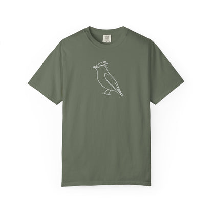 Cedar Waxwing Line T-Shirt - Heavyweight Comfort Colors