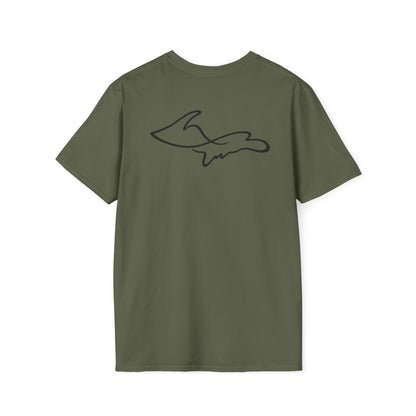 Upper Peninsula One Line T-Shirt - Back Print
