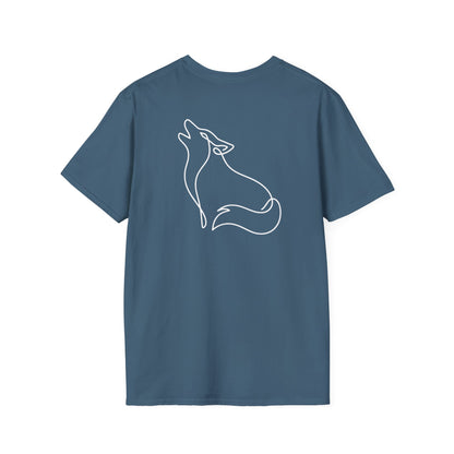 Wolf One Line T-Shirt - Back Print