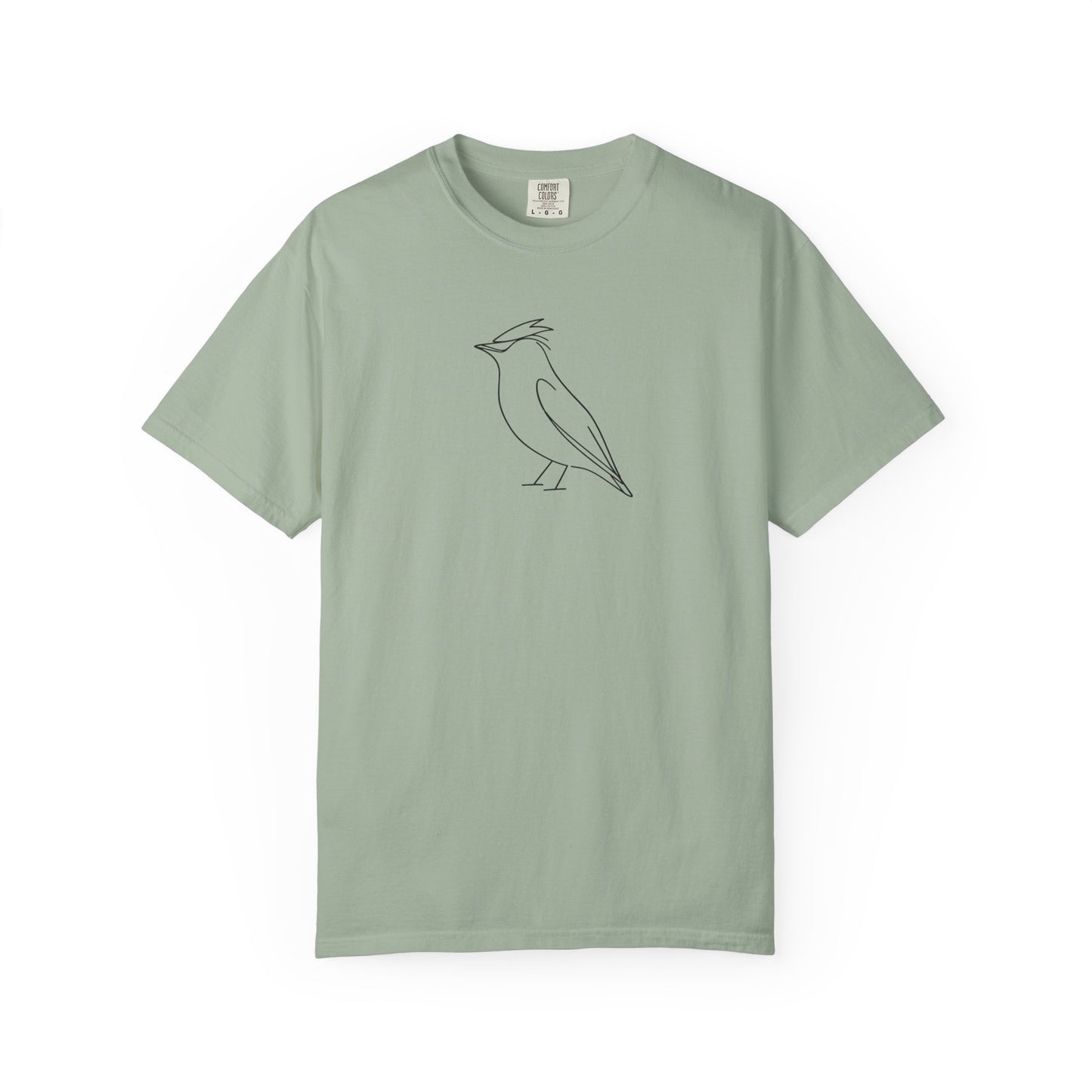 Cedar Waxwing Line T-Shirt - Heavyweight Comfort Colors
