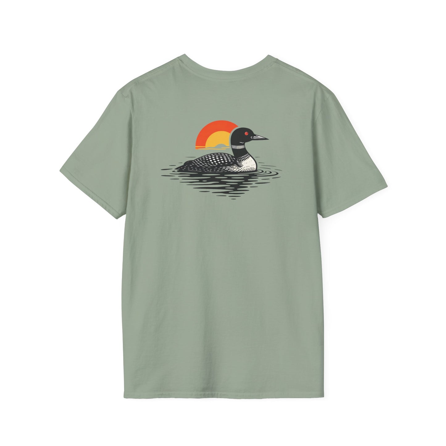 Loon at Sunset T-Shirt - Back Print