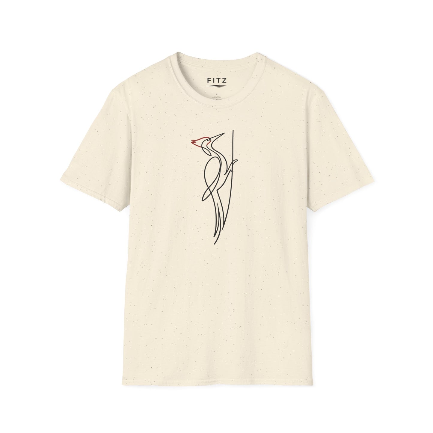 Pileated Woodpecker One Line T-Shirt