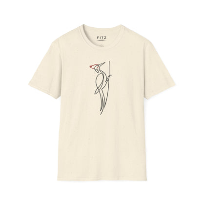 Pileated Woodpecker One Line T-Shirt