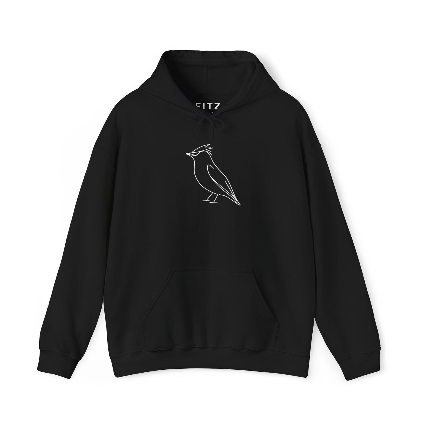 Cedar Waxwing Line Hoodie