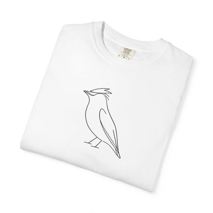 Cedar Waxwing Line T-Shirt - Heavyweight Comfort Colors