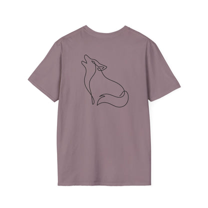 Wolf One Line T-Shirt - Back Print