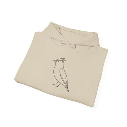 Cedar Waxwing Line Hoodie