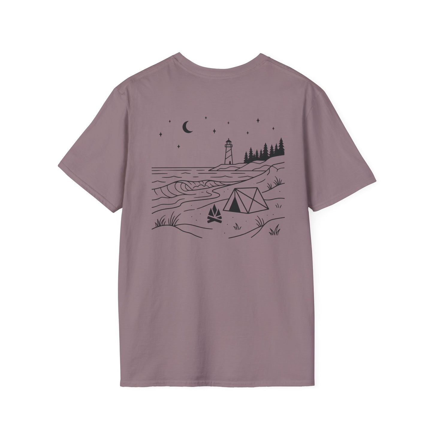Beach Camping T-Shirt - Back Print